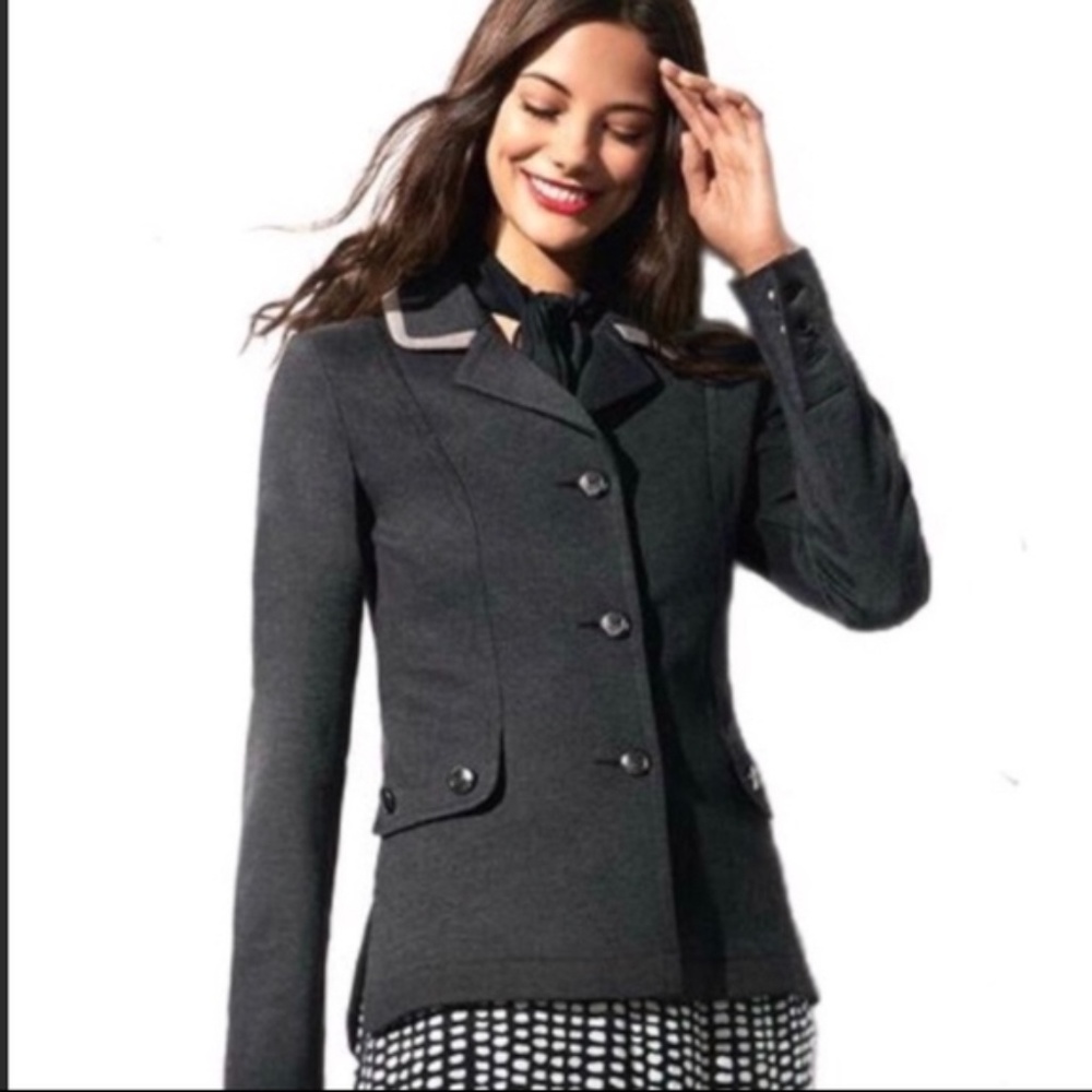 CAbi Gray Ponte Blazer #3030 Medium